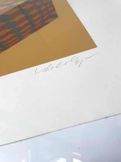 Lithographie Signée Vasarely