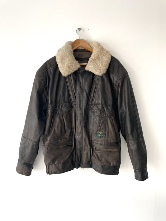 Veste Aviateur En Cuir _ L