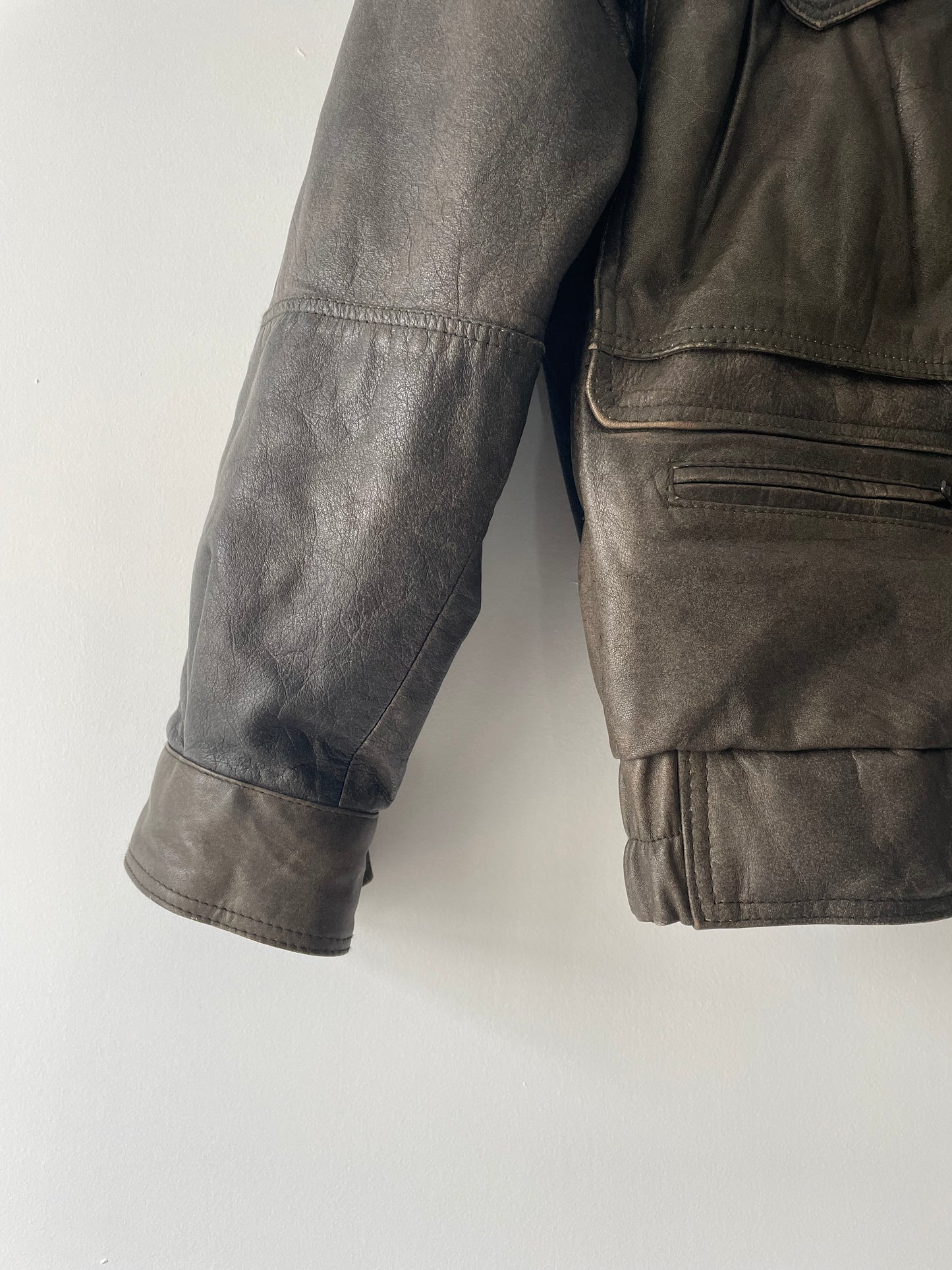 Veste Aviateur En Cuir _ L