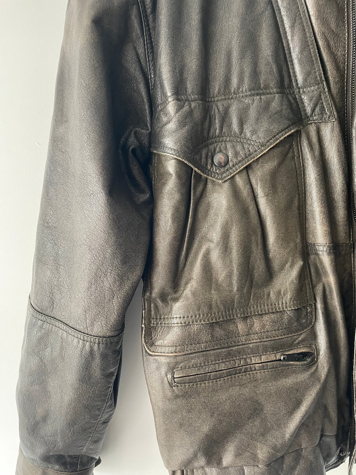 Veste Aviateur En Cuir _ L