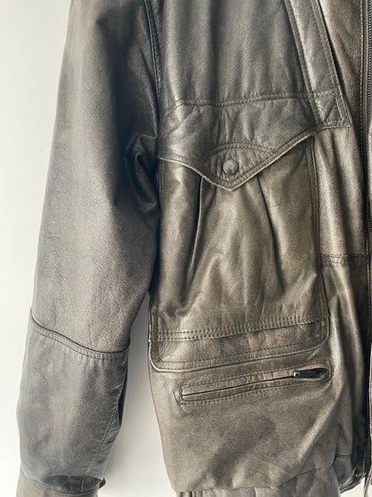 Veste Aviateur En Cuir _ L