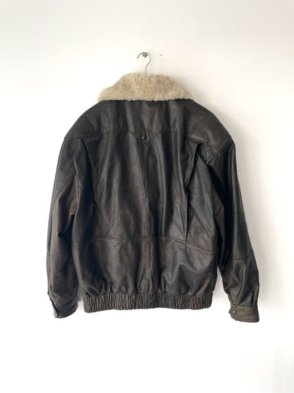 Veste Aviateur En Cuir _ L
