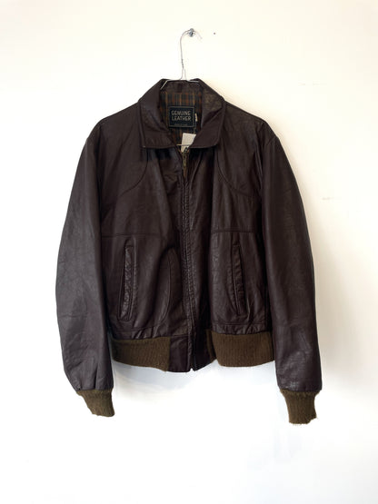 Veste en Cuir Made In USA _ M
