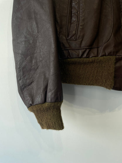 Veste en Cuir Made In USA _ M