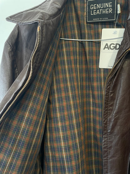 Veste en Cuir Made In USA _ M