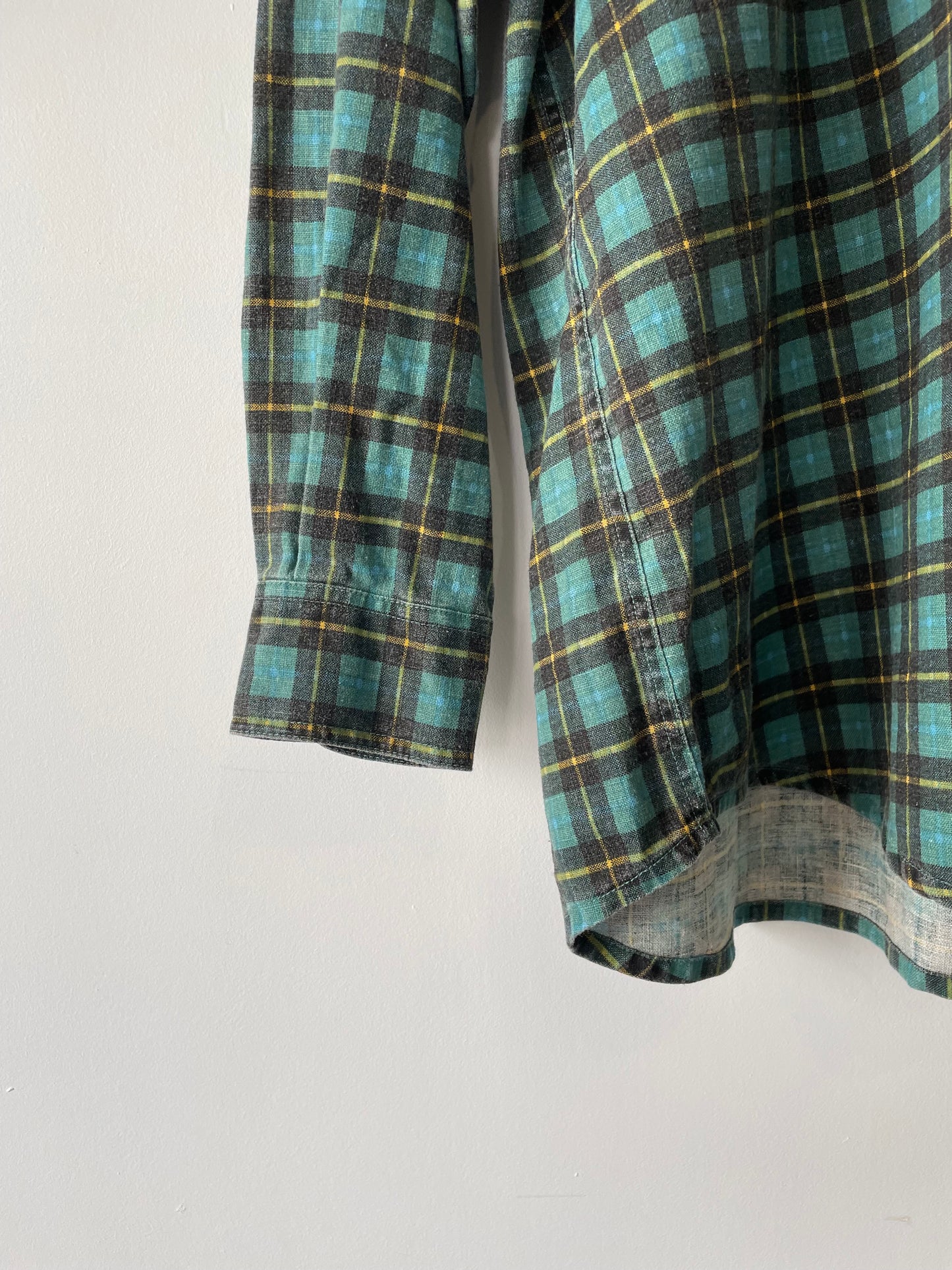 Chemise à Carreaux 50% Lin _ M