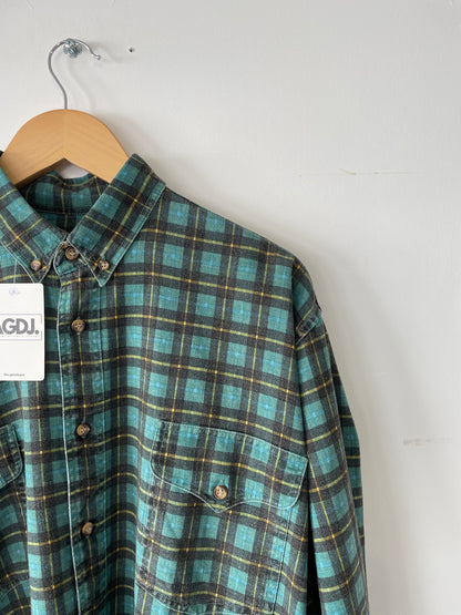 Chemise à Carreaux 50% Lin _ M