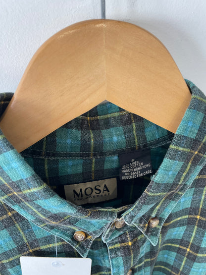 Chemise à Carreaux 50% Lin _ M