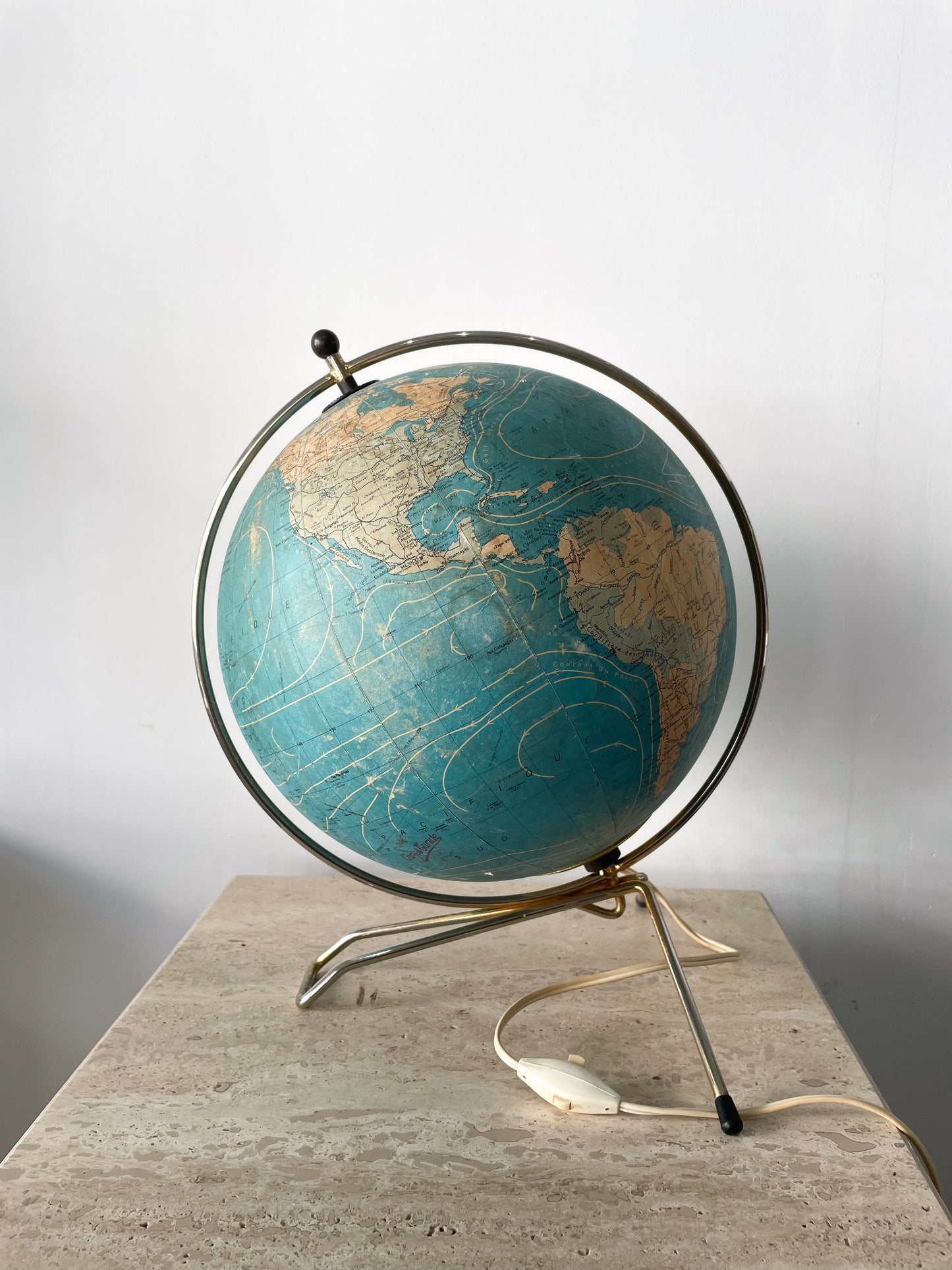 Globe Terrestre en Verre Lumineux