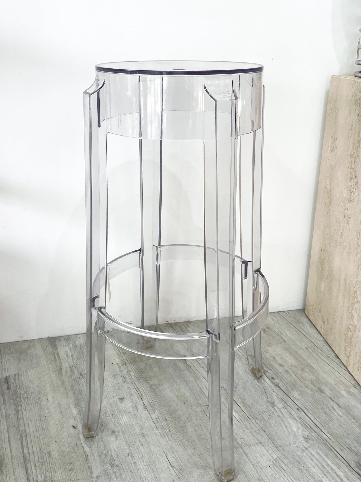 Tabouret Charles Ghost By Kartell W/ Starck