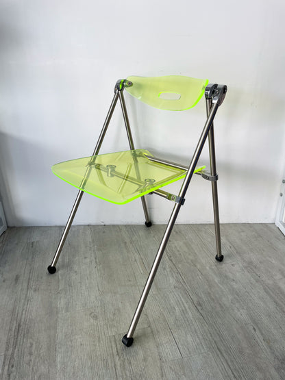Chaise Castelli Plexi Fluo _ Années 70