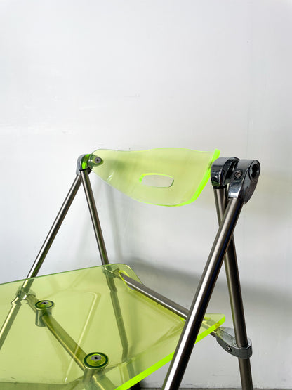 Chaise Castelli Plexi Fluo _ Années 70