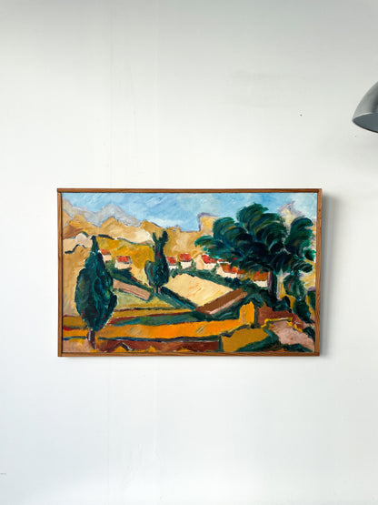 Gouache sur bois _ esprit fauvisme