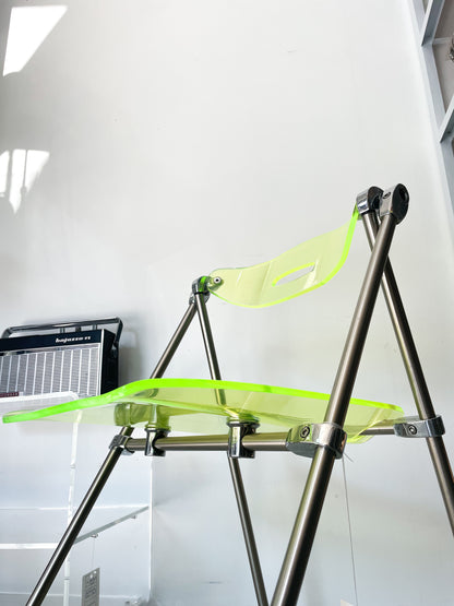 Chaise Castelli Plexi Fluo _ Années 70